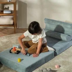 Chauffeuse Flipster Peppermint Green velours côtelé