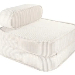 Chauffeuse Marshmallow velours côtelé