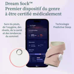 Chaussette connectée Dream Sock mint (0-18 mois)