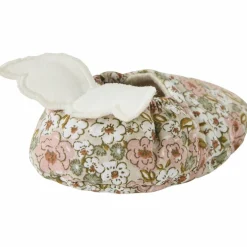 Chaussons avec ailes d'ange imprimé liberty (0-6 mois)