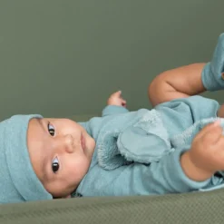 Chaussons bébé en coton bio Melange Stonegreen (0-3 mois)