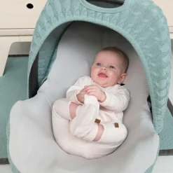 Chaussons bébé en coton bio Melange rose clair (0-3 mois)