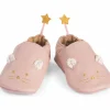 Chaussons cuir souris rose La petite école de danse (0-6 mois)