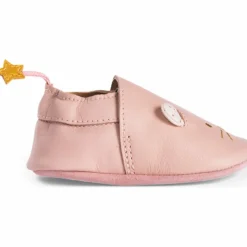 Chaussons cuir souris rose La petite école de danse (0-6 mois)
