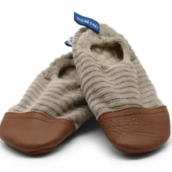 Chaussons Les Petits Velours Noisettes (pointures 18-20)