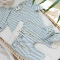 Chaussons Stripe Nordic Blue (3-6 mois)