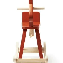 Cheval à bascule rouge orangé Carl Larsson