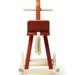 Cheval à bascule rouge orangé Carl Larsson