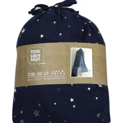 Ciel de lit bleu marine (260 cm)