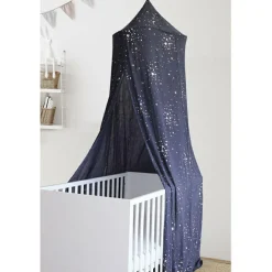 Ciel de lit bleu marine (260 cm)