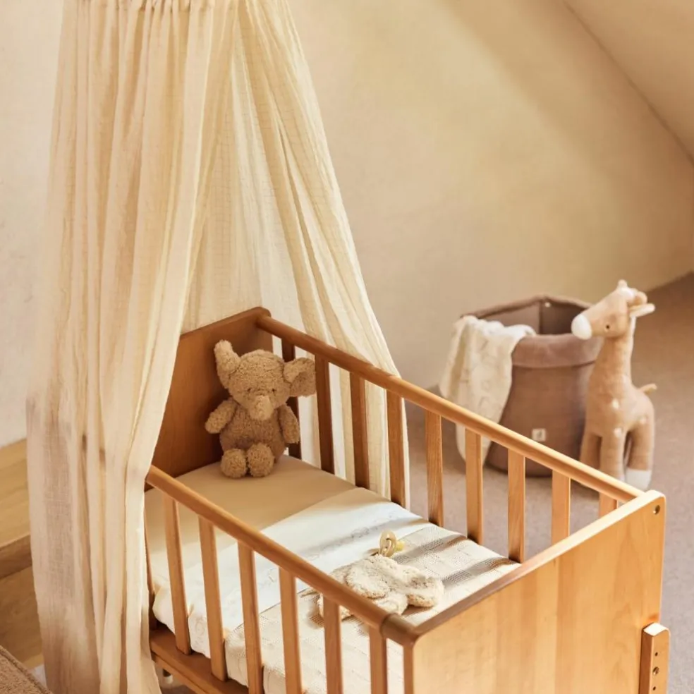 Ciel de lit Cosy Check Sand (155 cm)