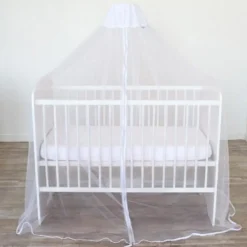 Ciel de lit moustiquaire + flèche sur socle pour lit