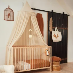 Ciel de lit nougat (245 cm)