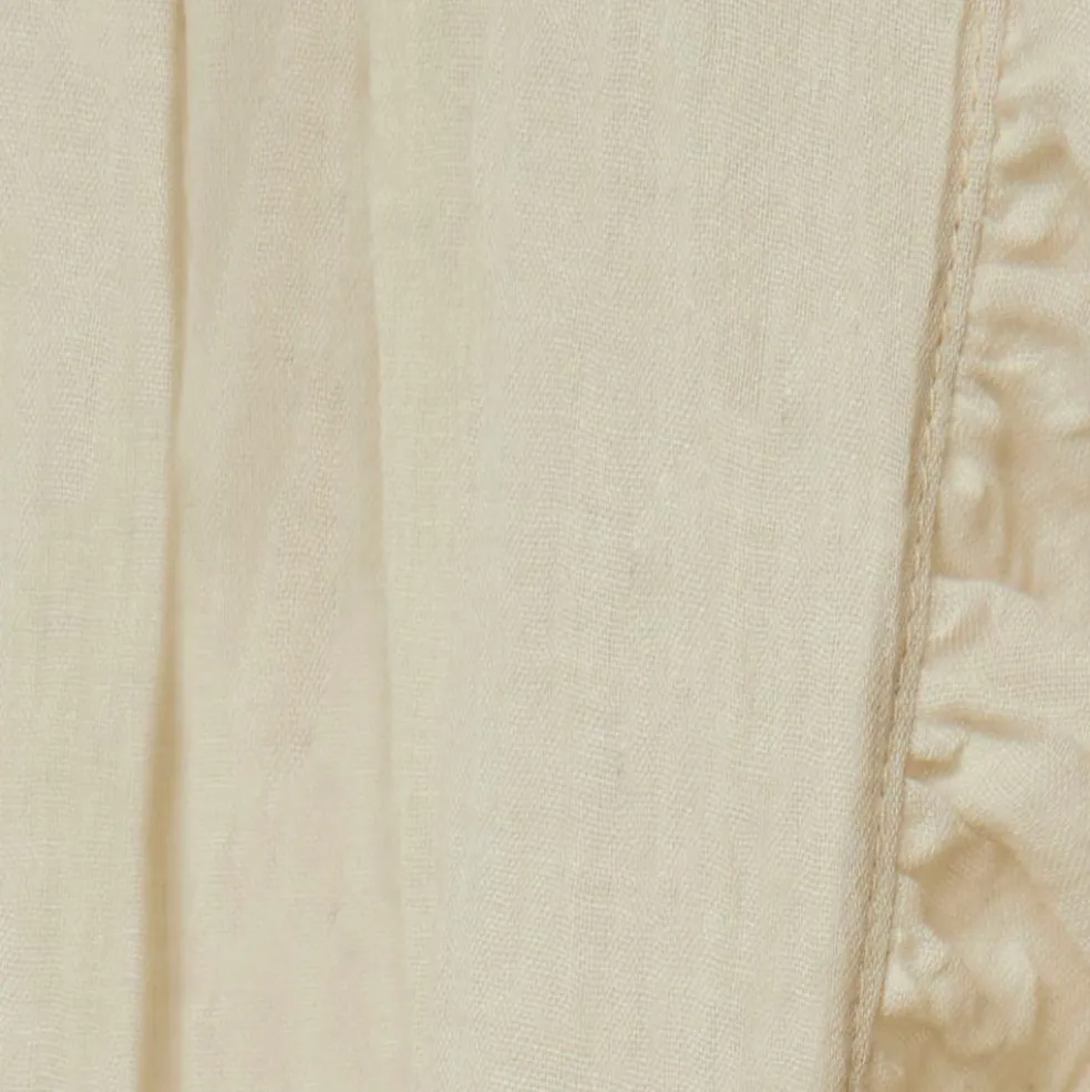 Ciel de lit vintage ruffle Nougat (245 cm)