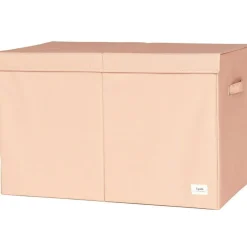 Coffre à jouets en tissu recyclé Uni argile