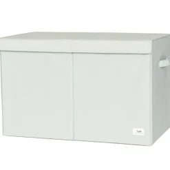 Coffre à jouets en tissu recyclé Uni vert