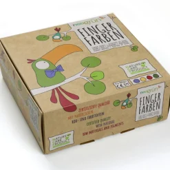 Coffret Aki peinture aux doigts naturelle et vegan (assort. 4 pots)