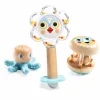 Coffret cadeau 3 jouets d'activités Baby Blanc Kit