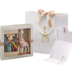 Coffret cadeau hochet coeur Sophie la Girafe Sophiesticated