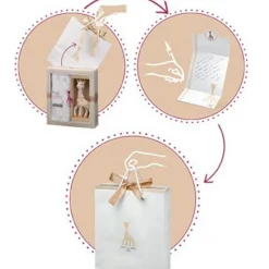 Coffret cadeau hochet coeur Sophie la Girafe Sophiesticated