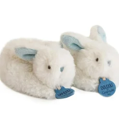Coffret chaussons hochet Mon tout petit lapin bleu (0-6 mois)