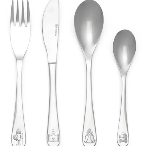 Coffret couverts chevaliers et princesses personnalisable (4 pièces)