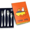 Coffret couverts en acier Miffy véhicules personnalisable (4 pièces)