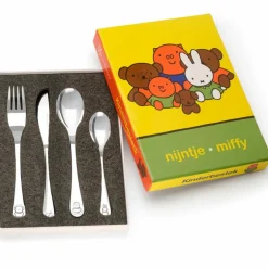 Coffret couverts enfant Miffy amis personnalisable (4 pièces)