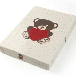 Coffret couverts Ours avec coeur personnalisable (4 pièces)