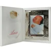 Coffret de naissance cadre + bavoir rose (personnalisable)