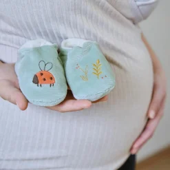 Coffret de naissance chaussons et bracelet sonore Souris