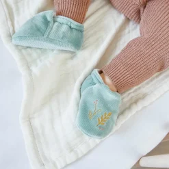 Coffret de naissance chaussons et bracelet sonore Souris