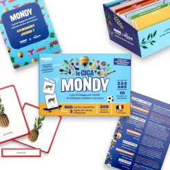 Coffret Giga Mondy (600 cartes Montessori pour développer le langage)