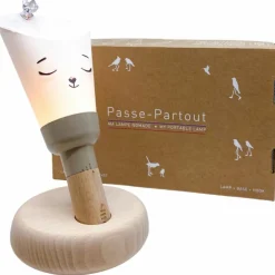 Coffret lampe nomade 5 en 1 Pipouette fait dodo-Taupe cendré