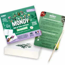 Coffret Mondy des Curieux (45 cartes de langage bilingues sur le thème de la nature)
