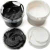 Coffret Nori 2 pots noir + blanc peinture aux doigts naturelle et vegan