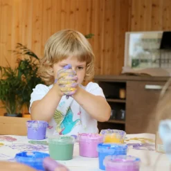 Coffret Nori 2 pots noir + blanc peinture aux doigts naturelle et vegan