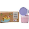 Coffret Nori 2 pots rose + violet peinture aux doigts naturelle et vegan