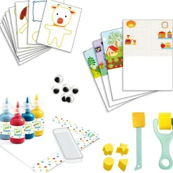 Coffret peinture à l'éponge Les aventures de doudou