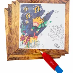 Coffret peinture magique à l'eau océan