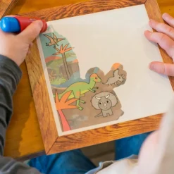 Coffret peinture magique à l'eau dinosaure