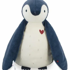 Coffret peluche Manchot bleu et lange d'emmaillotage