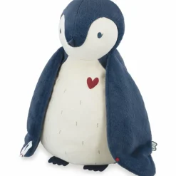 Coffret peluche Manchot bleu et lange d'emmaillotage