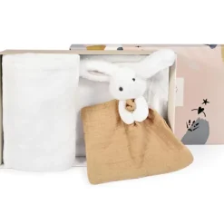 Coffret plaid et doudou Lapin Happy Wild