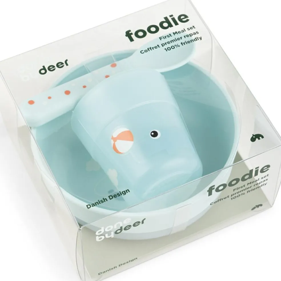 Coffret premier repas Foodie Playground bleu