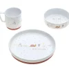 Coffret repas en porcelaine rose Garden Explorer (3 pièces)