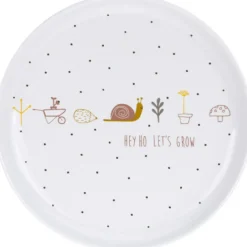 Coffret repas en porcelaine rose Garden Explorer (3 pièces)