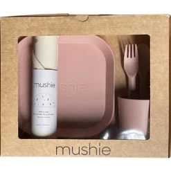 Coffret repas en silicone Blush (3 pièces)