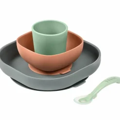 Coffret repas en silicone Minéral (4 pièces)