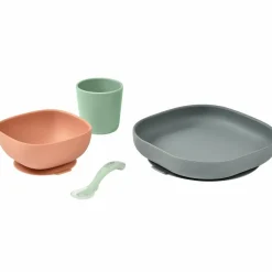 Coffret repas en silicone Minéral (4 pièces)